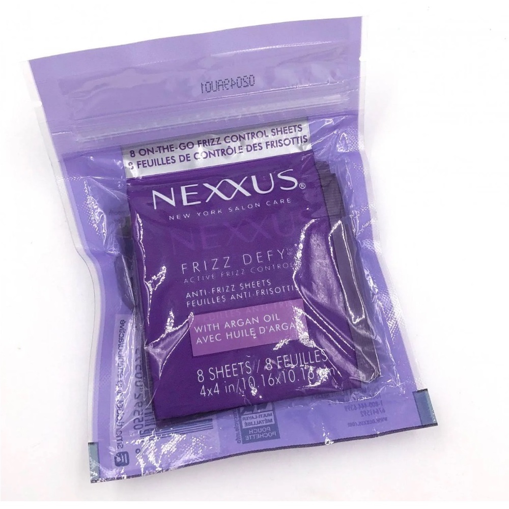 Nexxus Frizz Defy Anti-Frizz Sheets 8 Count Portable NIP - Picture 2 of 9